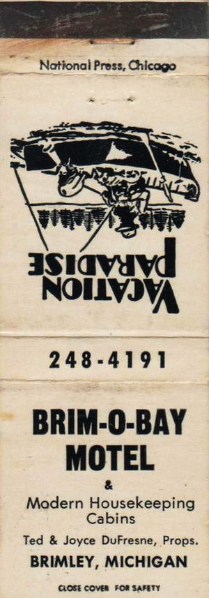 Brim-O-Bay Motel - Matchbook (newer photo)